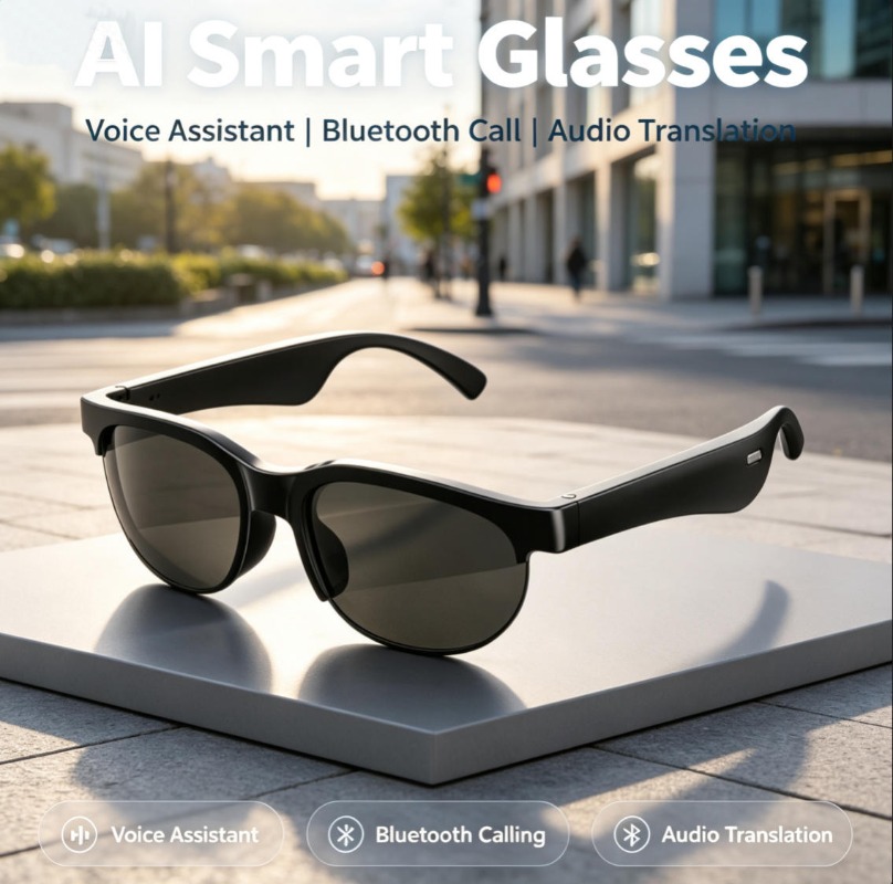 Smart Glasses Lens - Smart Bluetooth Glasses TAC Polarized Sunglasses