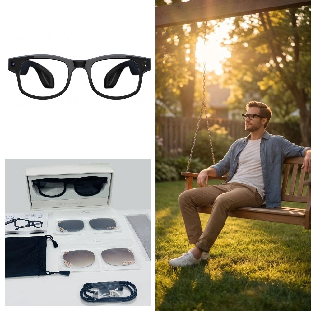 2 in 1 AI Smart Glasses HD Pho - Smart Glasses Lens ulasan dan harga