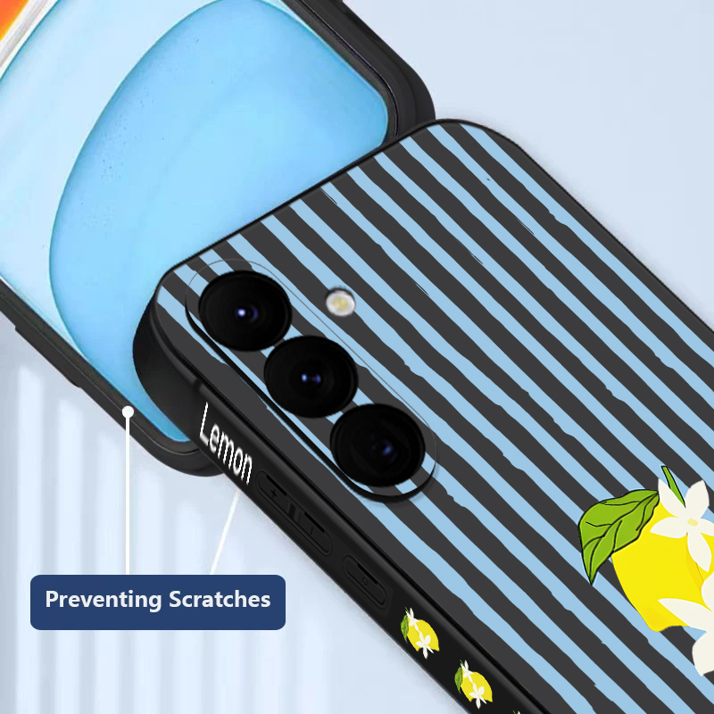 Stripe Lemon Print TPU Phone C - Samsung Galaxy A55 ulasan dan harga