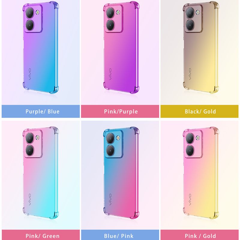 Shockproof Gradient TPU Case f - Vivo Y28 ulasan dan harga