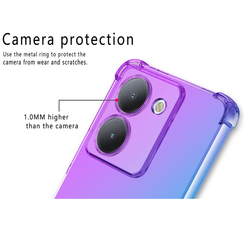 Shockproof Gradient TPU Case f - Vivo Y28 ulasan dan harga