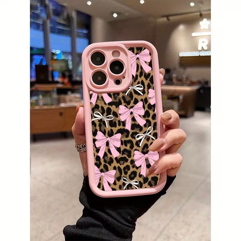 Leopard Print Bow Phone Case F - Apple Iphone 15 Pro Max ulasan dan harga