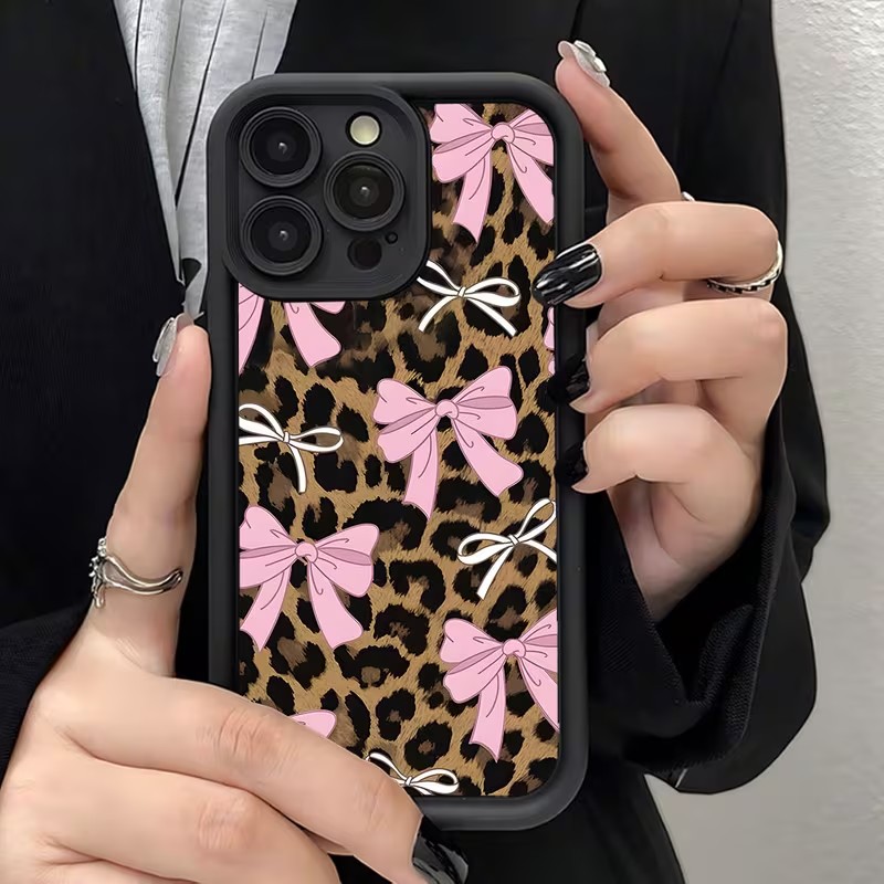 Leopard Print Bow Phone Case F - Apple Iphone 15 Pro Max ulasan dan harga
