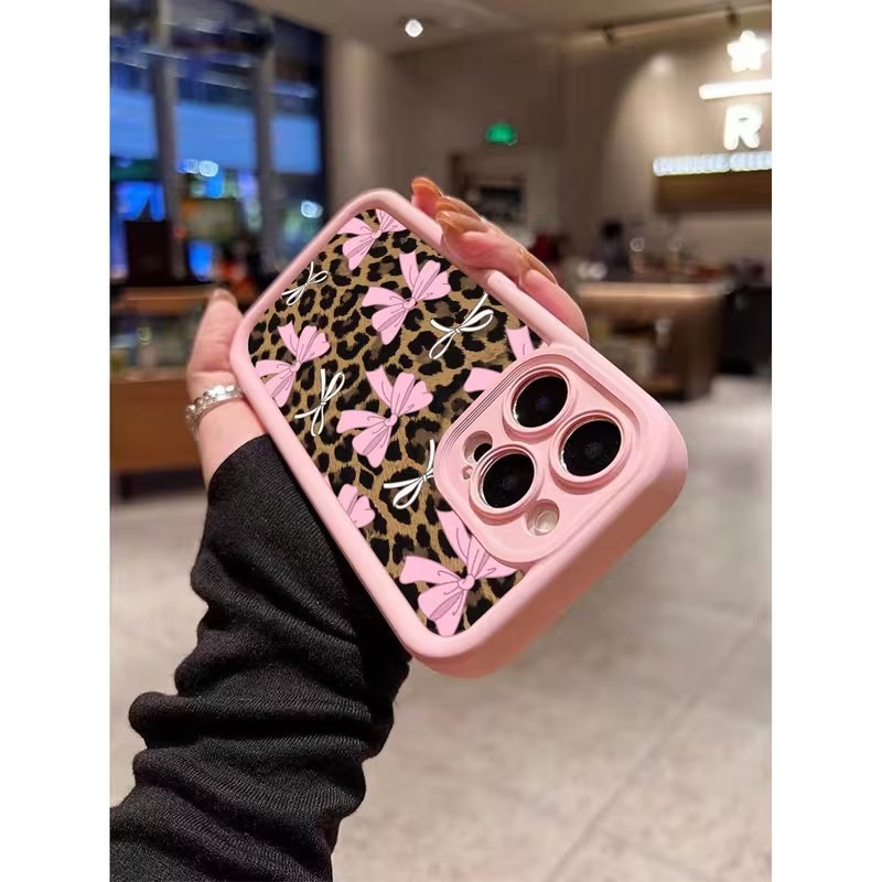 Leopard Print Bow Phone Case F - Apple Iphone 15 Pro Max ulasan dan harga