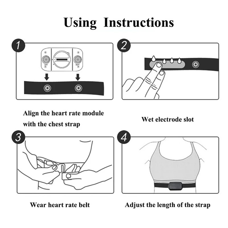 1/2PCS Heart Rate Monitor Ches - Breath Rate Monitor ulasan dan harga