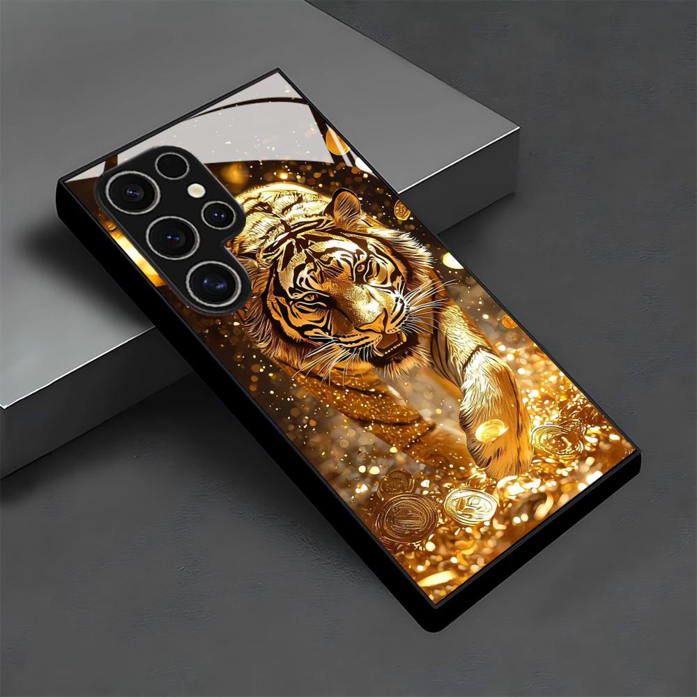 Tiger pattern glass Phone Case - Samsung Galaxy S24 ulasan dan harga