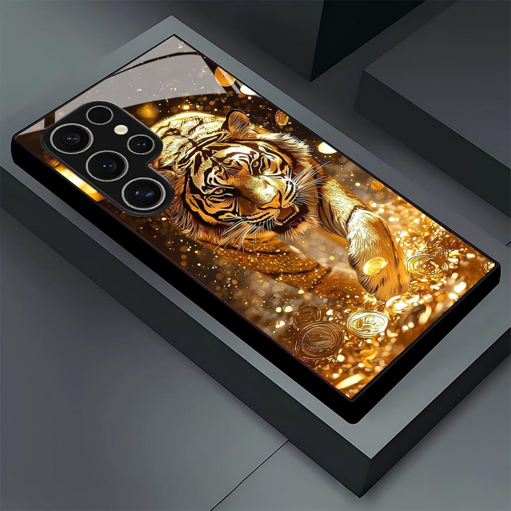 Tiger pattern glass Phone Case - Samsung Galaxy S24 ulasan dan harga
